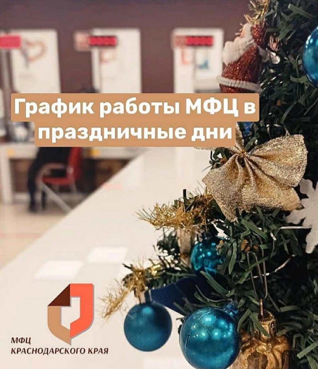 График работы МФЦ в праздничные дни | 29.12.2021 | Динская - БезФормата